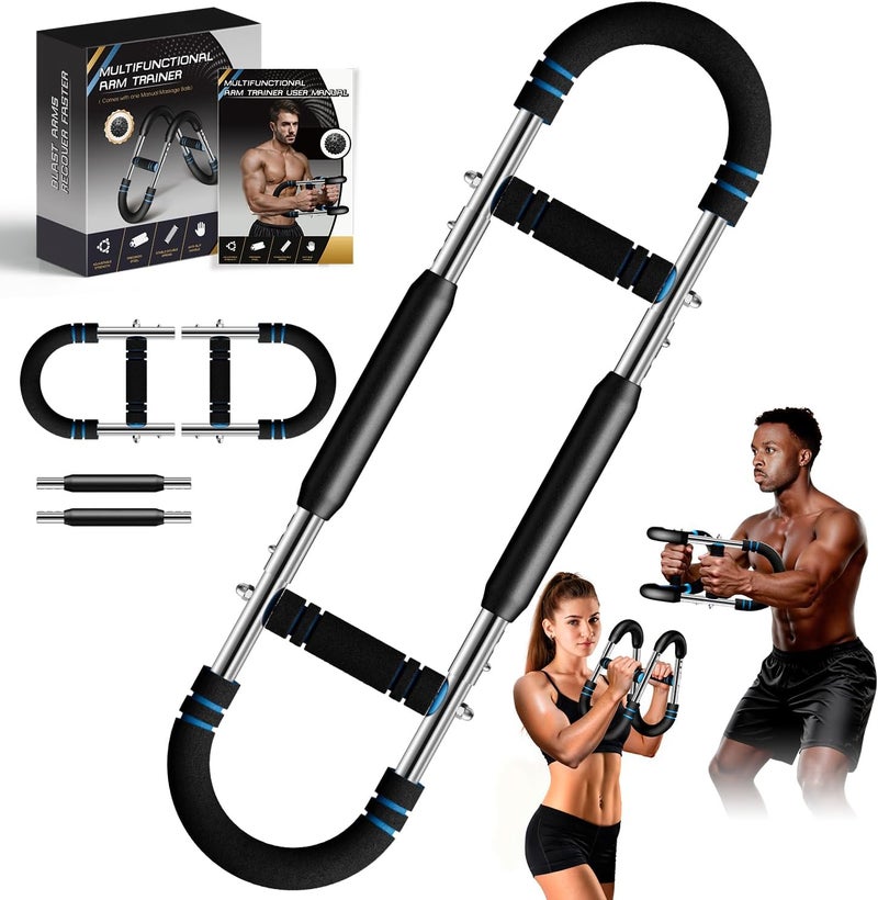 IAULF Twister Arm Trainer, Adjustable Twister Arm Chest & Arm Workout Equipment for Men & Women, Ergonomic Detachable Arm Trainer Home Gym Strength Trainer with Anti-Slip Handles & Carry Bag - Image 1